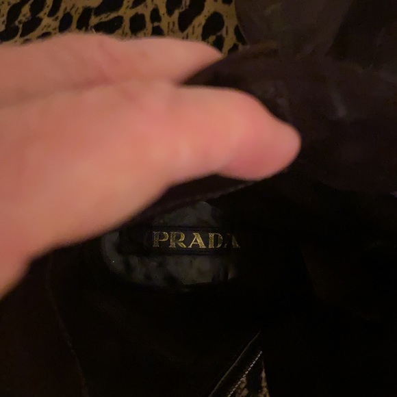 Prada Oiled Leather Flat Bootie VGC 36.5 - Picture 7 of 10